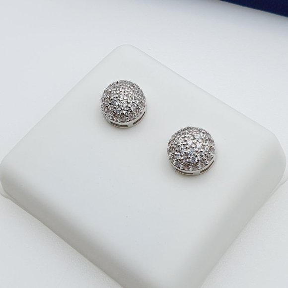 "925 Sterling Silver Plated CZ Earrings, EVBRS438 - Picture 8 of 10